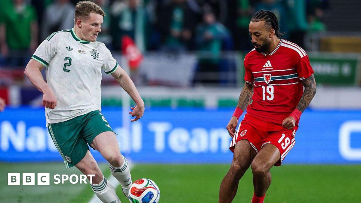 Terry Devlin in action against Wales