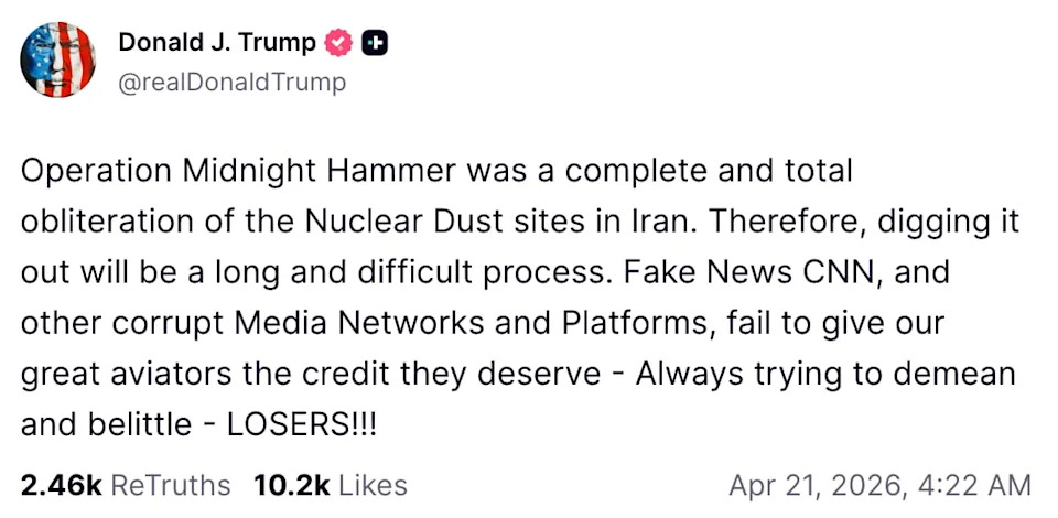 Truth Social /  Donald Trump