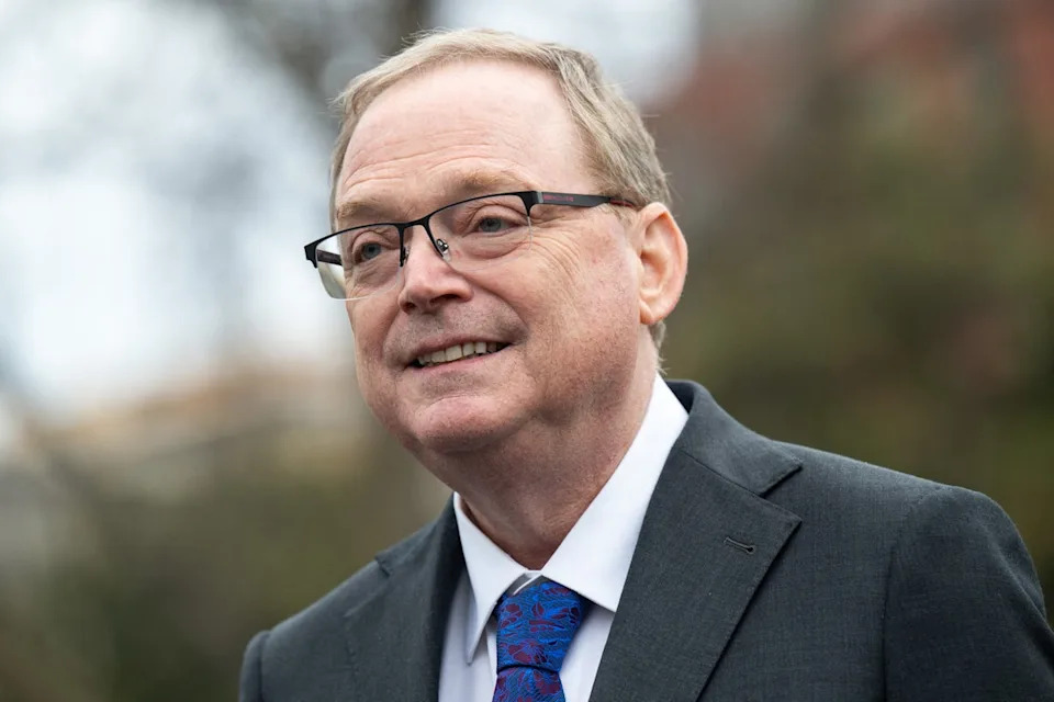 Hassett insisted that the high gas prices are a 'temporary phenomenon and it’s going to end very soon' (AFP via Getty Images)