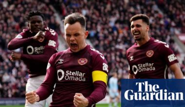 Scottish Premiership: Hearts leave it late to sink Motherwell and Celtic keep up the heat | Scottish Premiership