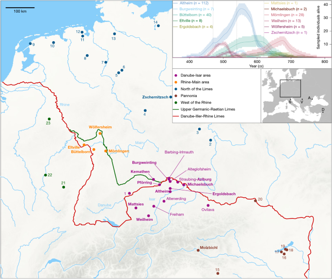 Demography and life histories across the Roman frontier in Germany 400–700 ce