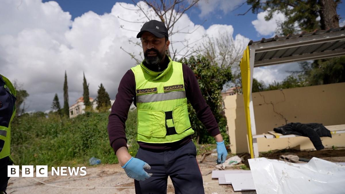 Fadel Serhan, a Lebanese paramedic from the Risala Scout Association, in southern Lebanon