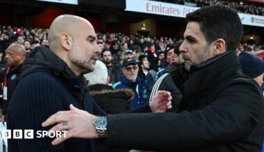 Pep Guardiola and Mikel Arteta