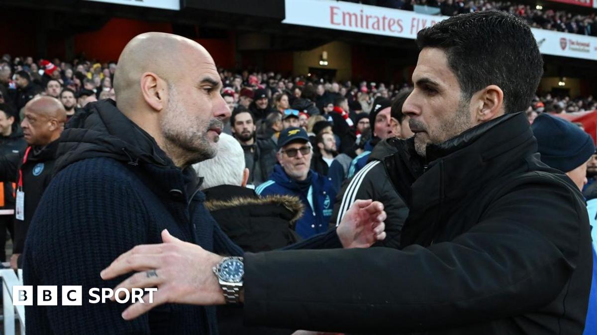 Pep Guardiola and Mikel Arteta