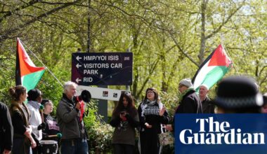 Palestine Action activist who hit officer with sledgehammer ‘panicked’, court told | UK news