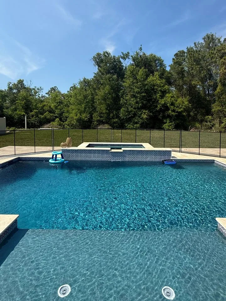 Brooke Woods' finished and filled pool.Credit: brookeewoods/Tiktok