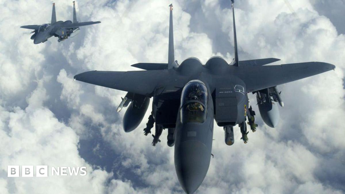 A map showing where US aircraft have been filmed in the search for a crew of a plane downed in Iran. It shows locations in the Khuzestan province and the Hohgiluyeh and Boyer-Ahmad province.