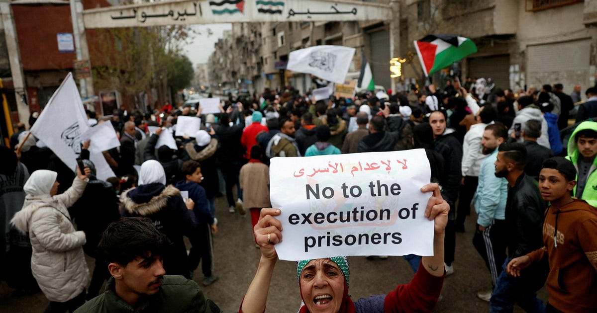 Syrians Nationwide Mobilize in Protest Over Israel's Death Penalty for Palestinian Prisoners