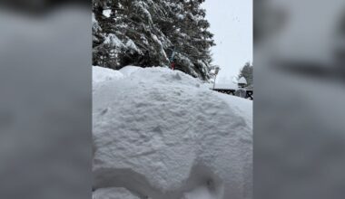 Candle Lake woman wakes up to large snow pile around home - CTV News