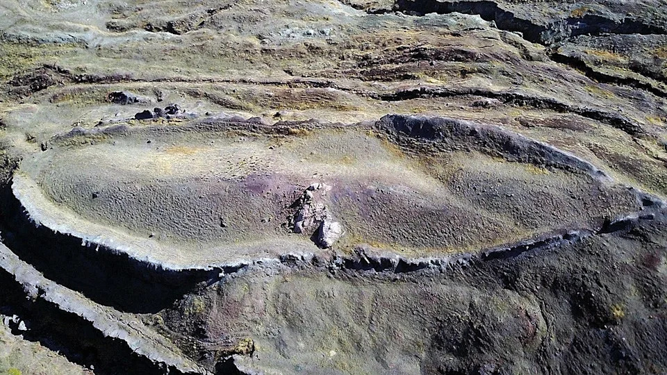 A general view of Mount Ararat with landforms in Agri, Turkey