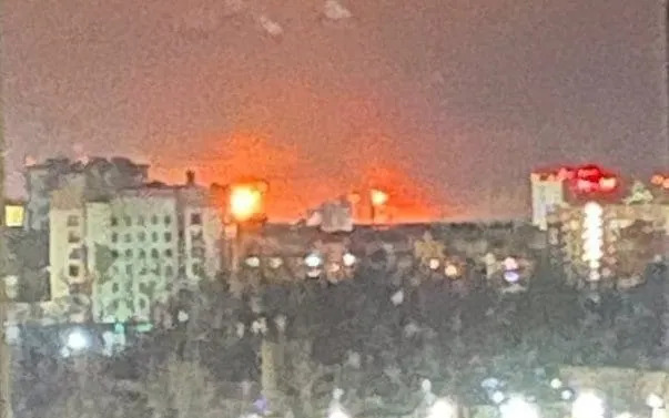 Photographs shared on social media appeared to show large flames coming from the oil refinery in Kstovo