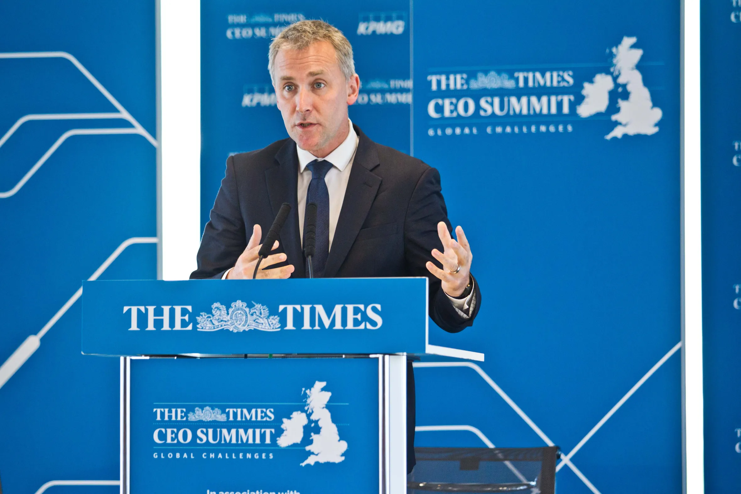 Ciaran Martin of the National Cyber Security Centre speaking at The Times CEO Summit.