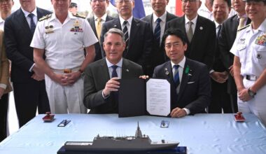 Japan seals largest-ever defense contract with frigate sale to Australia