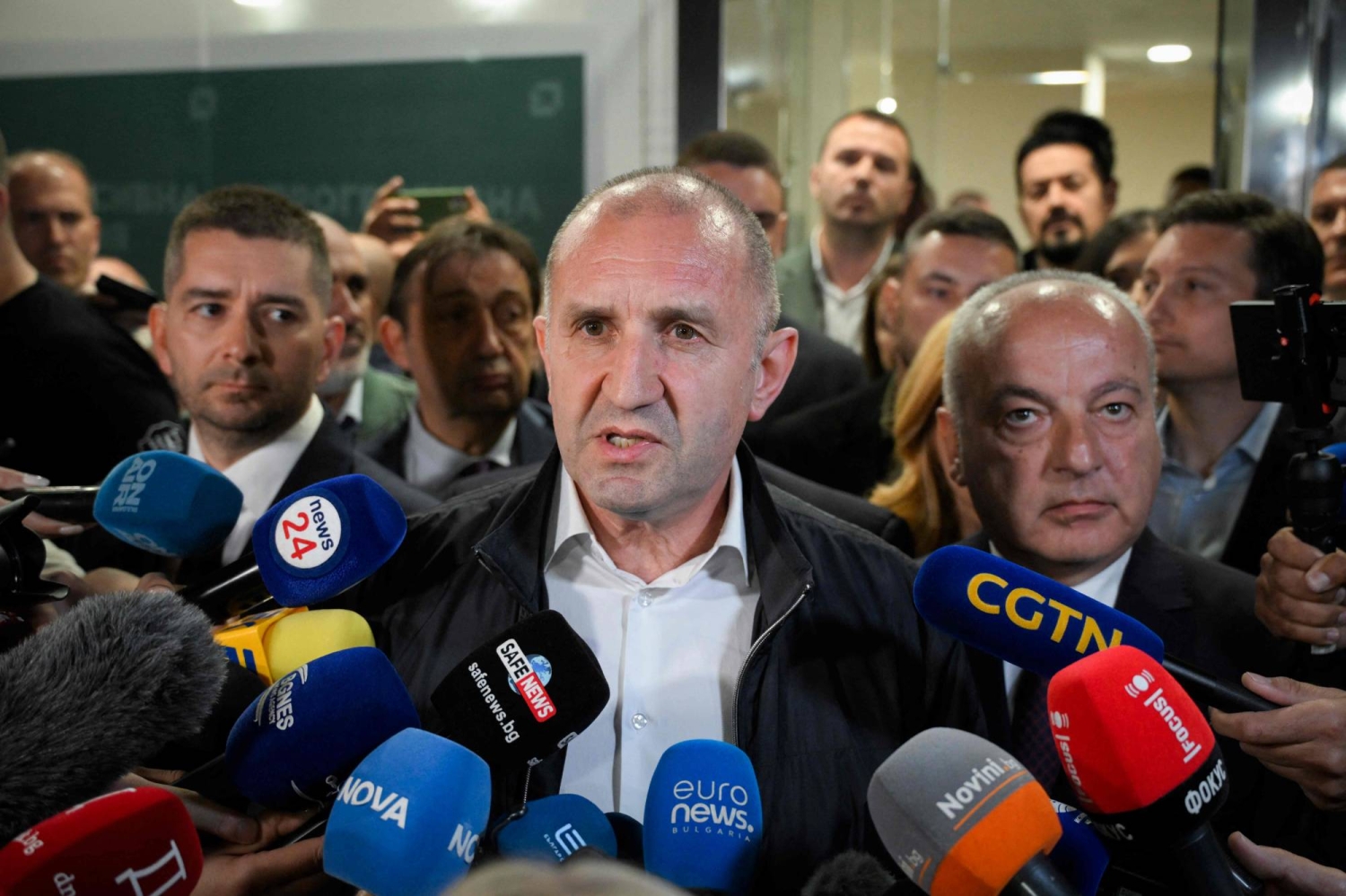 Bulgaria's pro-Russian former president set for landslide win, exit polls show