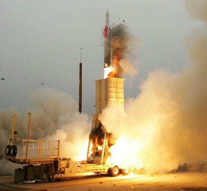 Each Arrow interceptor costs between $2 million and $3 million. Credit: Defense Ministry Each Arrow interceptor costs between $2 million and $3 million.