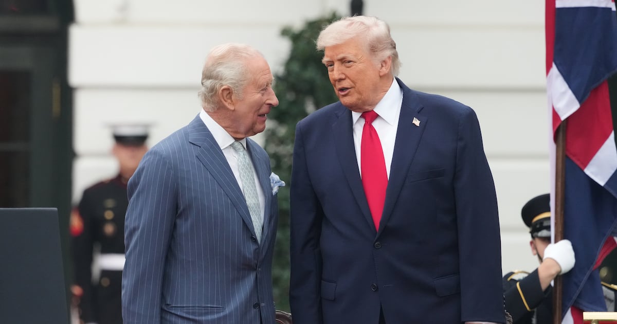 White House posts 'TWO KINGS' photo with Charles