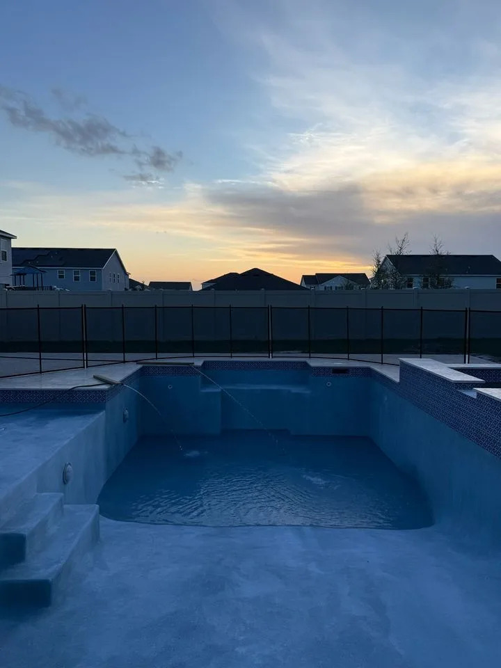 Brooke Woods' pool being filled.Credit: brookeewoods/Tiktok