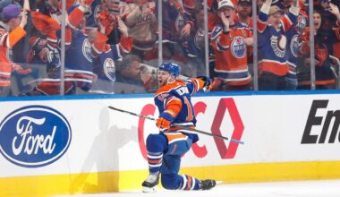 Oilers' depth steps up in Game 1 win on slow night for superstars