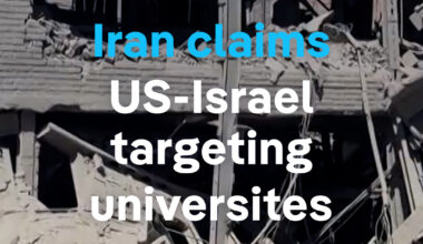 Iran says US and Israeli strikes have hit dozens of universities and research institutions, including Tehran’s Sharif University of Technology. Officials say the country’s academic sector has been heavily targeted since fighting intensified on February 28. #dwcurrentaffairs