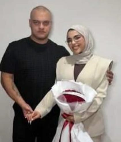 Sewar Abbas, 21, from Baqa al-Gharbiyye, and Aadi Sha'aban, 30, from Majd al-Krum. Sewar Abbas, 21, from Baqa al-Gharbiyye, and Aadi Sha'aban, 30, from Majd al-Krum