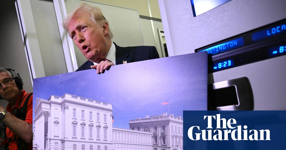 Halting $400m White House ballroom project is national security risk, Trump officials say | Donald Trump