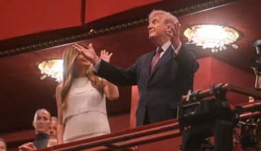 Trump Receives Mixed Cheers & Boos At Kennedy Center Appearance