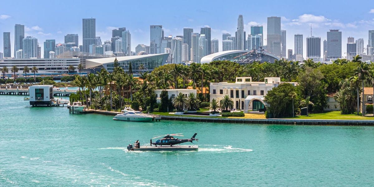Miami Billionaires' Status Symbol: Floating Helipads to Skip Traffic