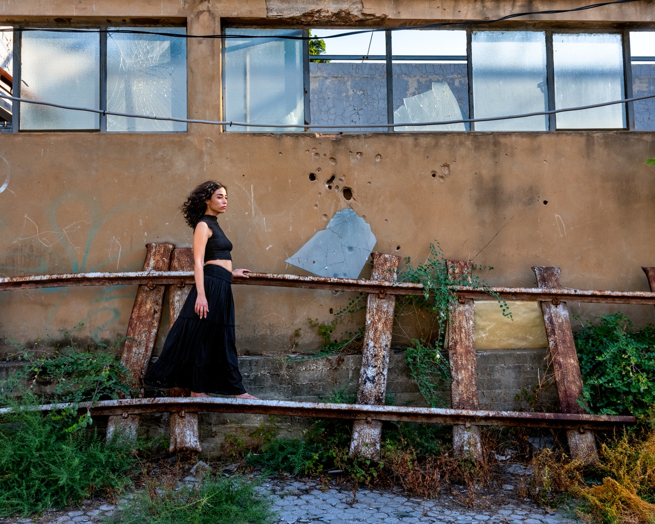 "Aya A. (Remains from the Old Coastal Railroad Tracks)," Mar Mikhael, Beirut, Lebanon, 2024