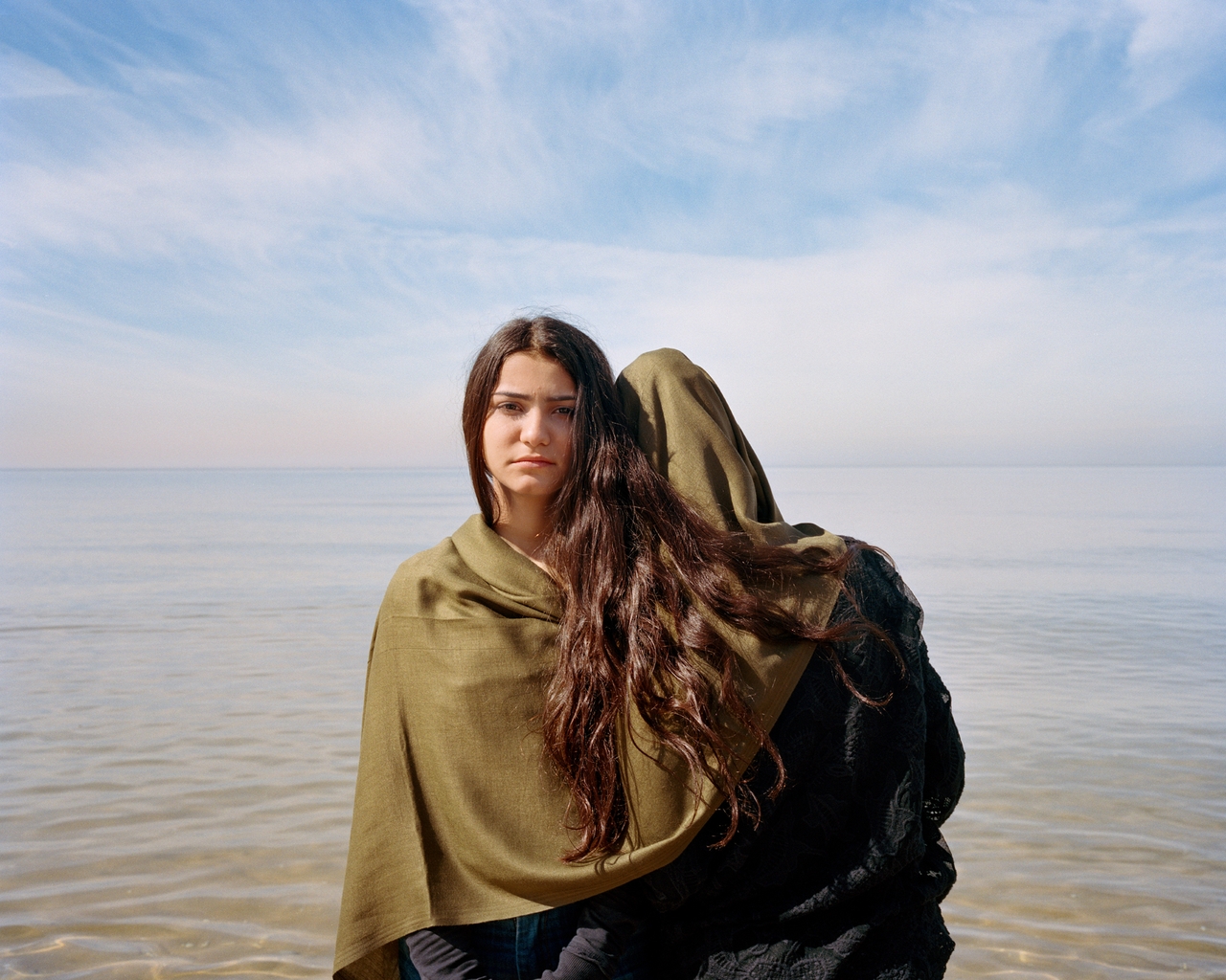 "Sara and Hasna, Sisters (Third-Generation Palestinian Refugees)," Ramlet Al Bayda, Beirut, Lebanon, 2021
