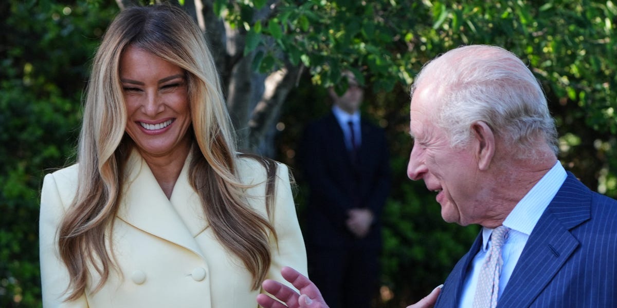 Melania Trump Wears Butter-Yellow Trend to Greet King Charles, Camilla