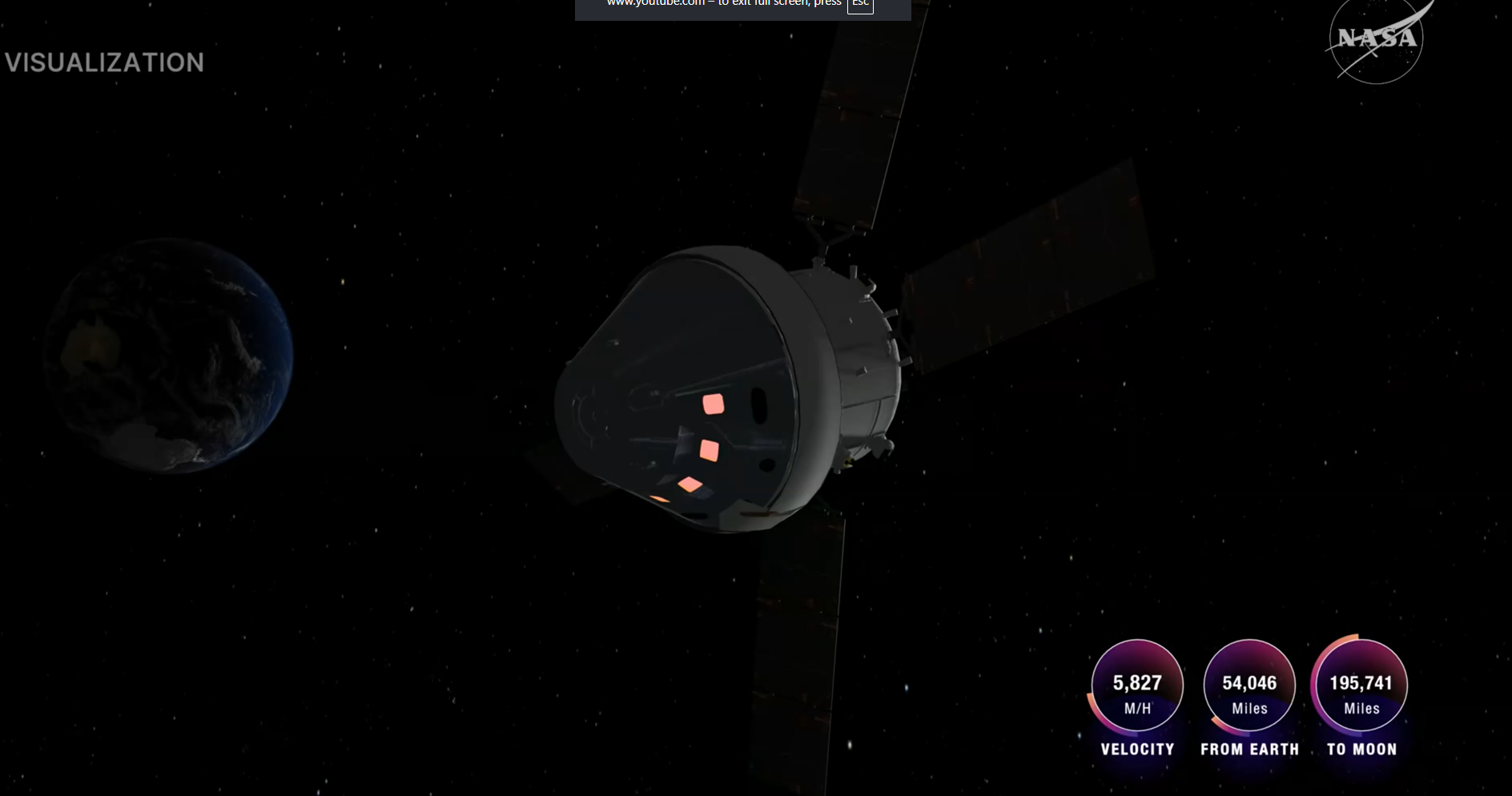 Artemis II visualization