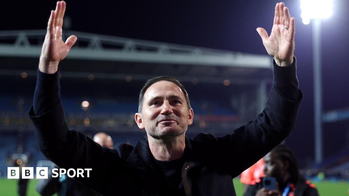 Coventry City boss Frank Lampard after his team secured promotion to the Premier League at Ewood Park