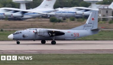 Russian military plane crash kills 29 in Crimea - BBC
