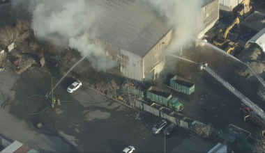 Firefighters on scene of two-alarm blaze at waste removal facility in Etobicoke - CTV News
