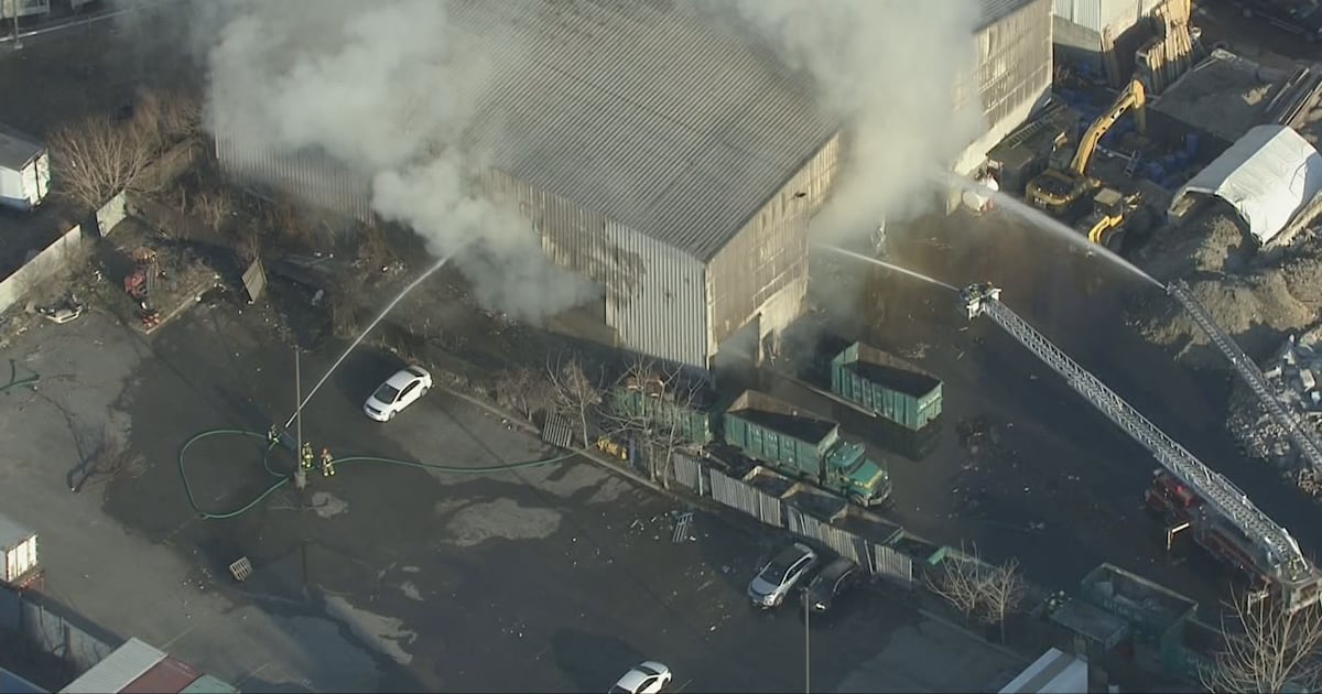 Firefighters on scene of two-alarm blaze at waste removal facility in Etobicoke - CTV News