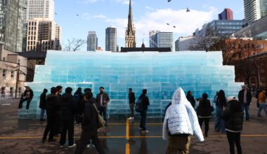 Drake’s downtown ice display originated in Huron County - CTV News