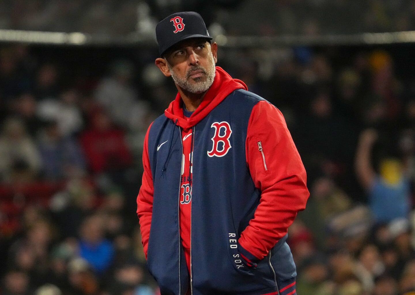 The Red Sox are firing manager Alex Cora after a 10-17 start.