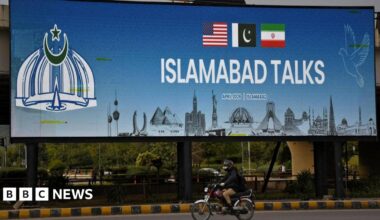 Iran delegation arrives in Pakistan for US talks, as Lebanon and Israel to discuss ceasefire - follow live