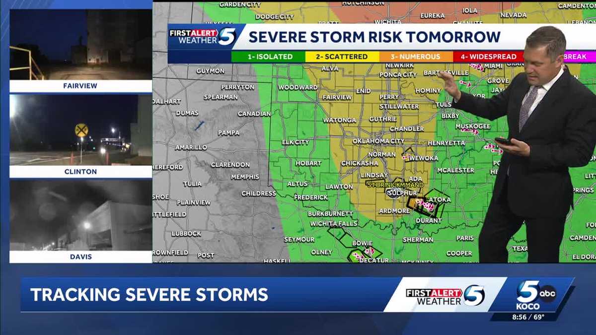 Oklahoma severe storm and tornado risk continues Sunday
