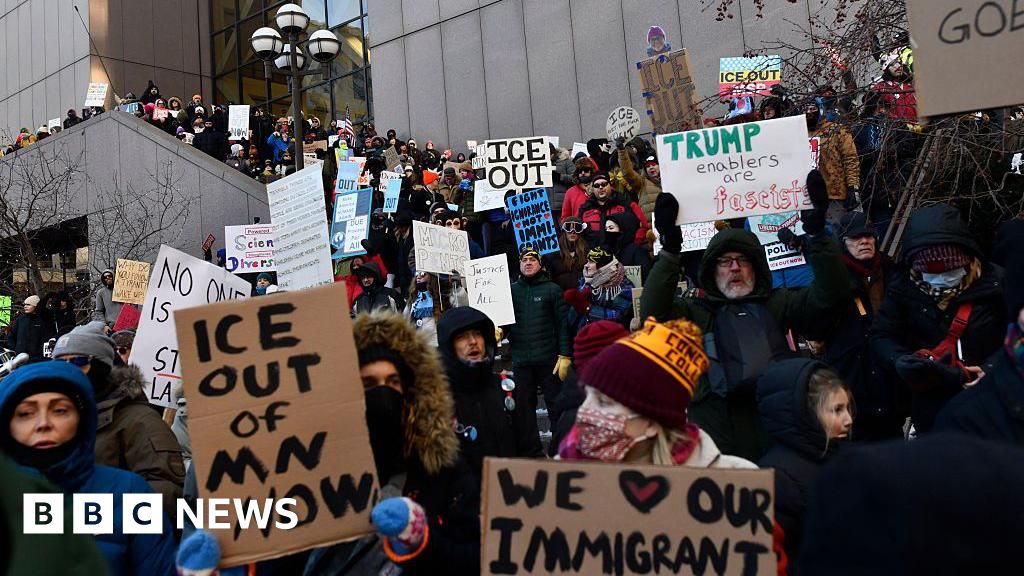 ICE agent charged for pulling gun on motorists, Minnesota prosecutor says - BBC