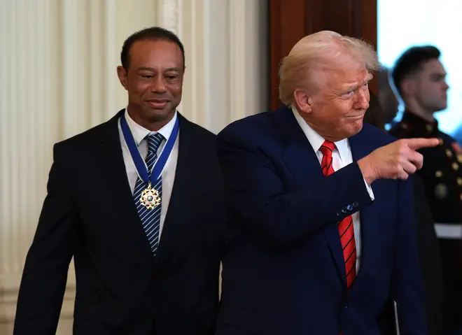 The US president called Woods a "very close friend"