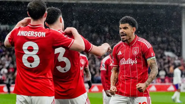 Gibbs-White celebrating
