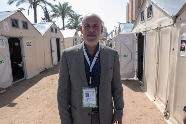Mohammad Abu Nada, coordinator of the Deir al-Balah electoral district [Abdelhakim Abu Riash/ Al Jazeera]