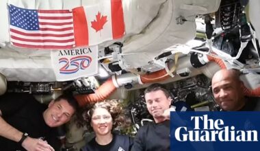 Trump tells Artemis II crew he saved Nasa despite trying to slash agency’s budget | Artemis II