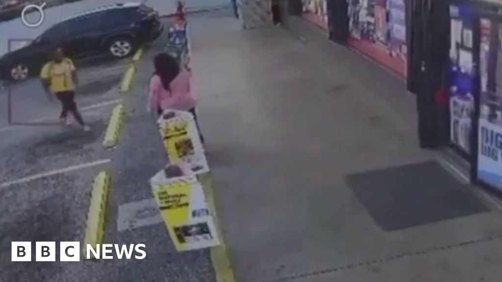 Trump posts graphic video of slaying to argue for stricter immigration policies - BBC