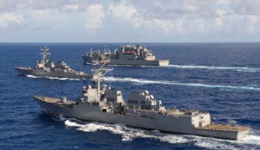 US Navy destroyer fires on cargo vessel attempting to sail to Iranian port