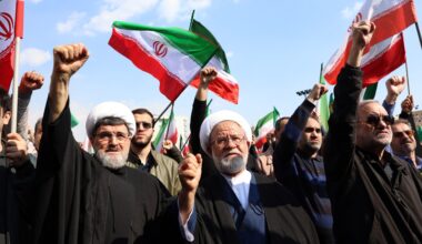 Iran authorities await war ‘victory’ as supporters mark 1979 anniversary | US-Israel war on Iran News