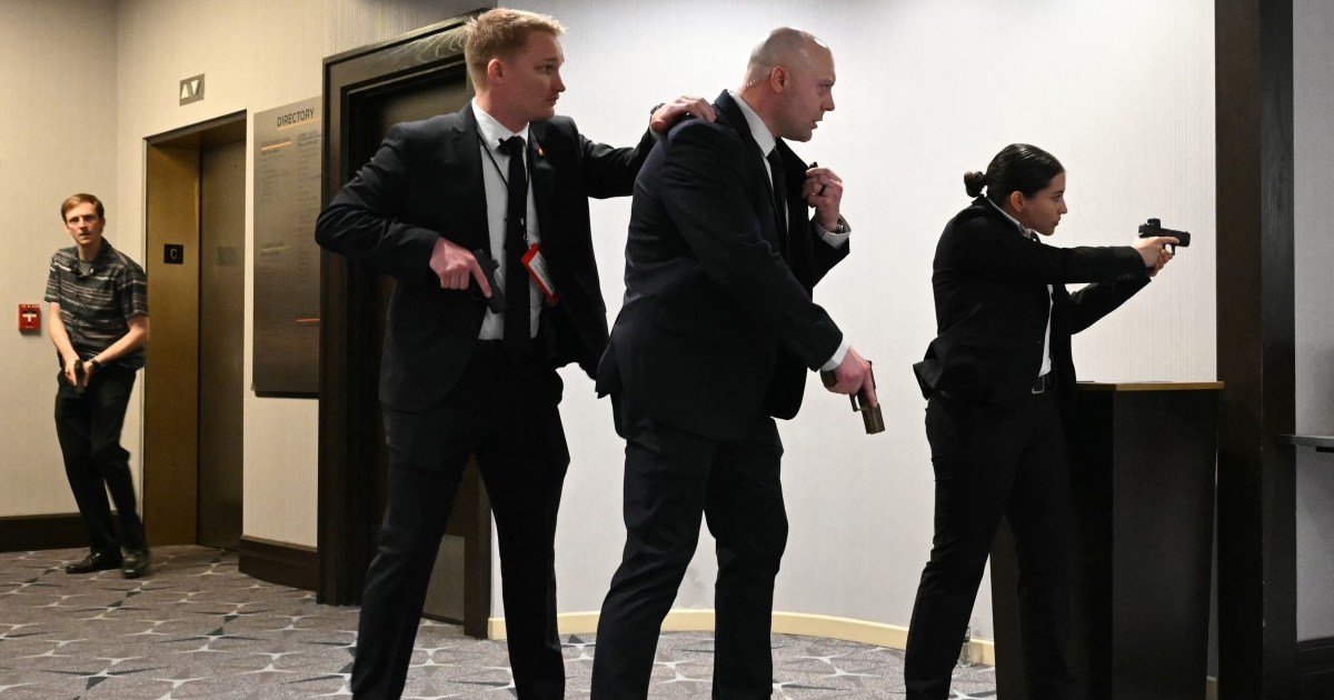 Trump evacuated from White House correspondents’ dinner | Donald Trump News