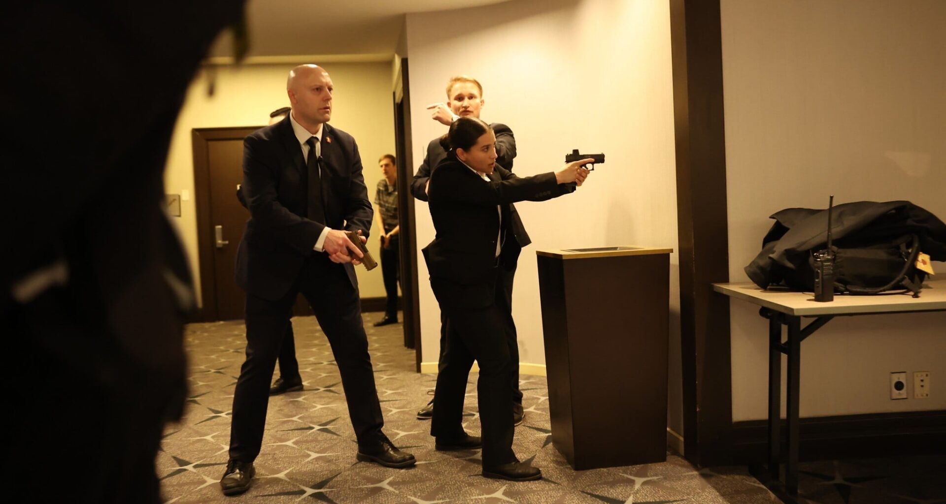 Trump evacuated from White House Correspondents' Dinner after shots fired; suspect apprehended