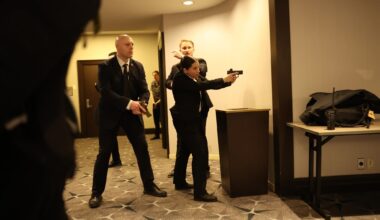 Trump evacuated from White House Correspondents' Dinner after shots fired; suspect apprehended